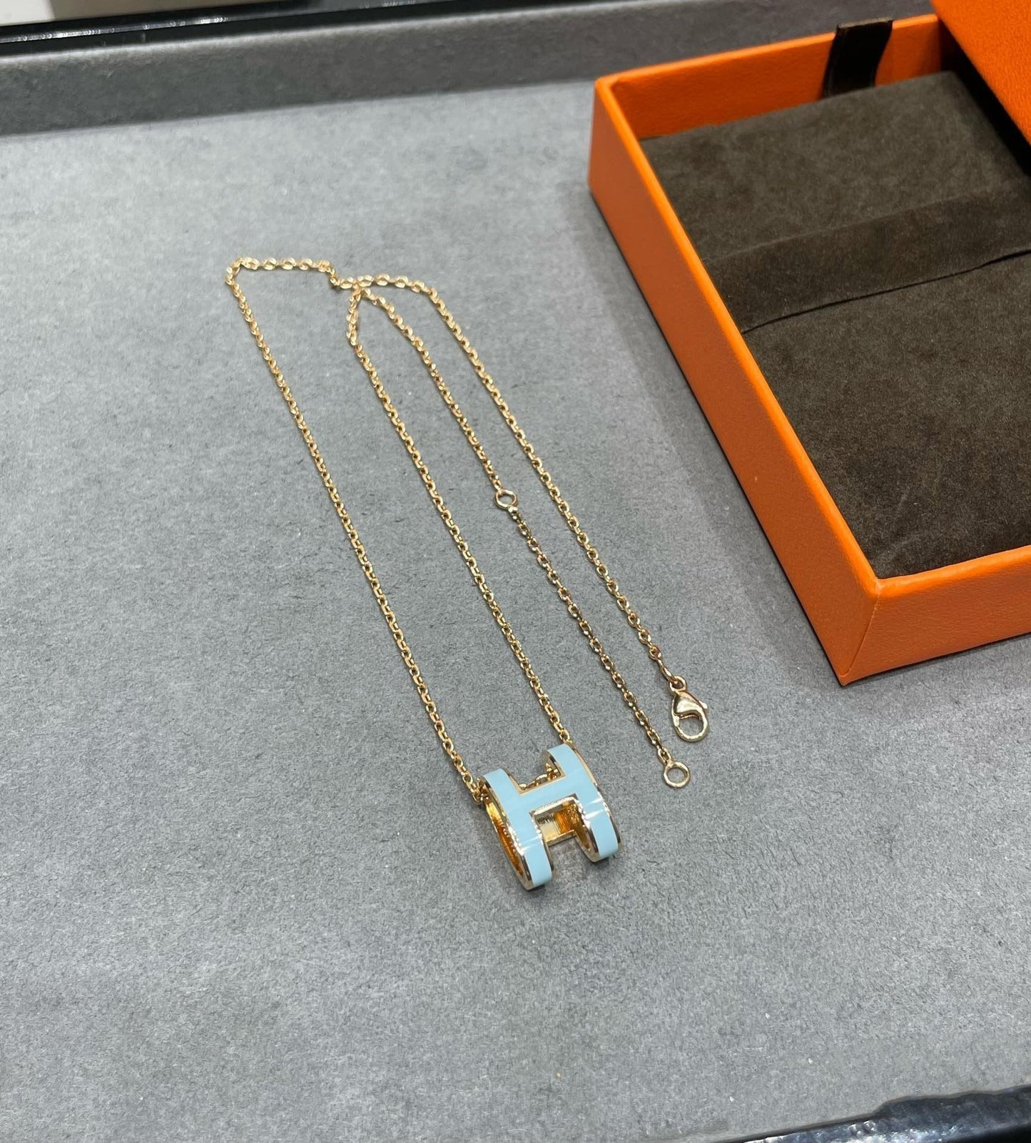 [Pearl Jewelrys]POP H SKY BLUE NECKLACE