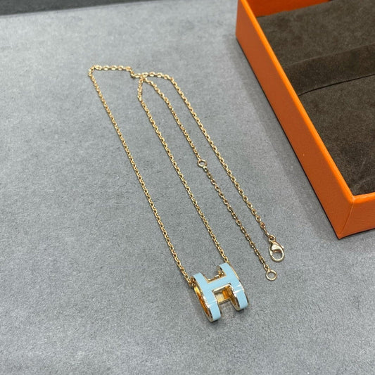 [Pearl Jewelrys]POP H SKY BLUE NECKLACE