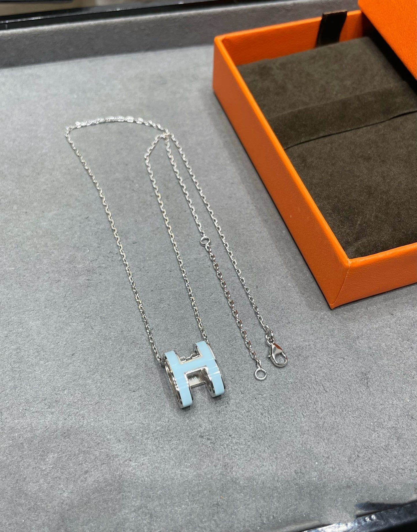 [Pearl Jewelrys]POP H SKY BLUE NECKLACE