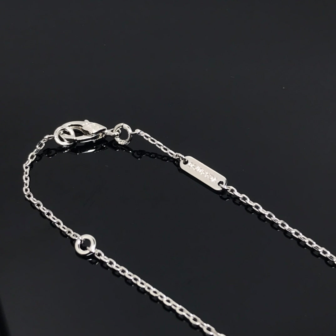 [Pearl Jewelrys]CLOVER PIETERSITE SILVER LONG NECKLACE