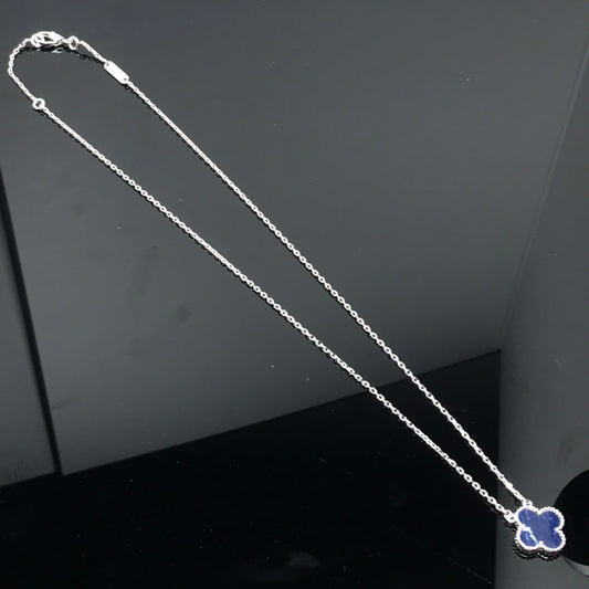 [Pearl Jewelrys]CLOVER PIETERSITE SILVER LONG NECKLACE