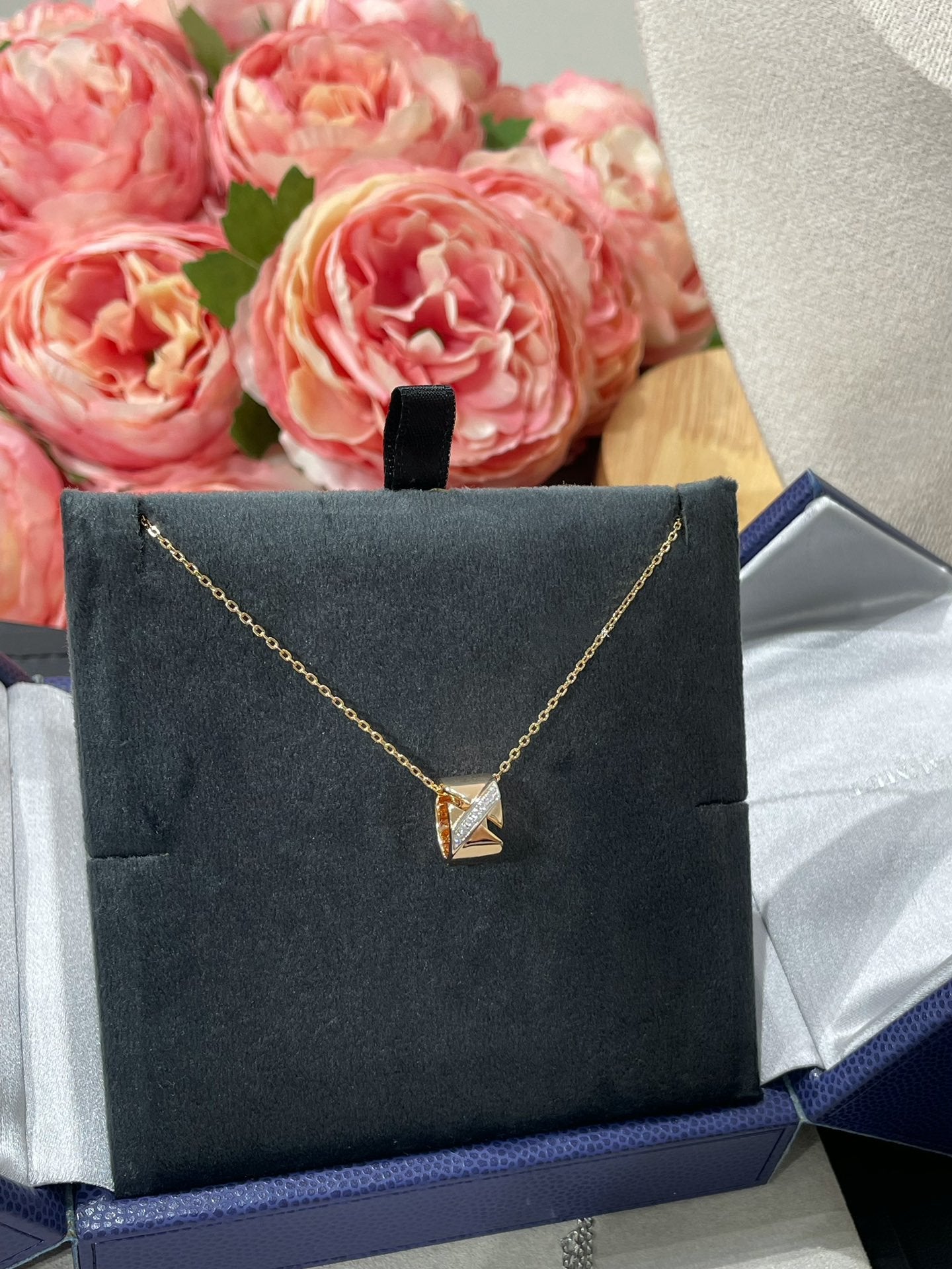 [Pearl Jewelrys]LIENS EVIDENCE DIAMOND NECKLACE