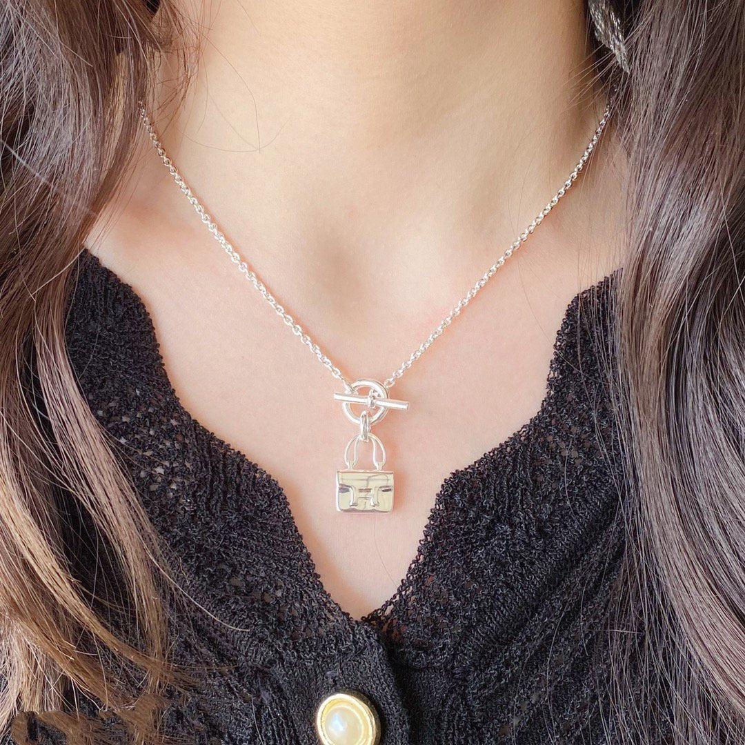 [Pearl Jewelrys]CONSTANCE PEDANT SILVER NECKLACE