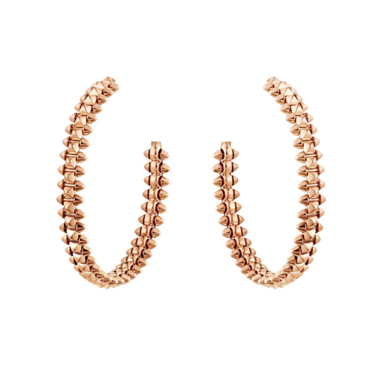 [Pearl Jewelrys]CLASH LARGE HOOP EARRINGS