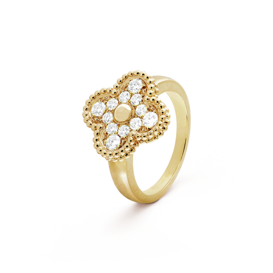 [Pearl Jewelrys]CLOVER DIAMOND RING