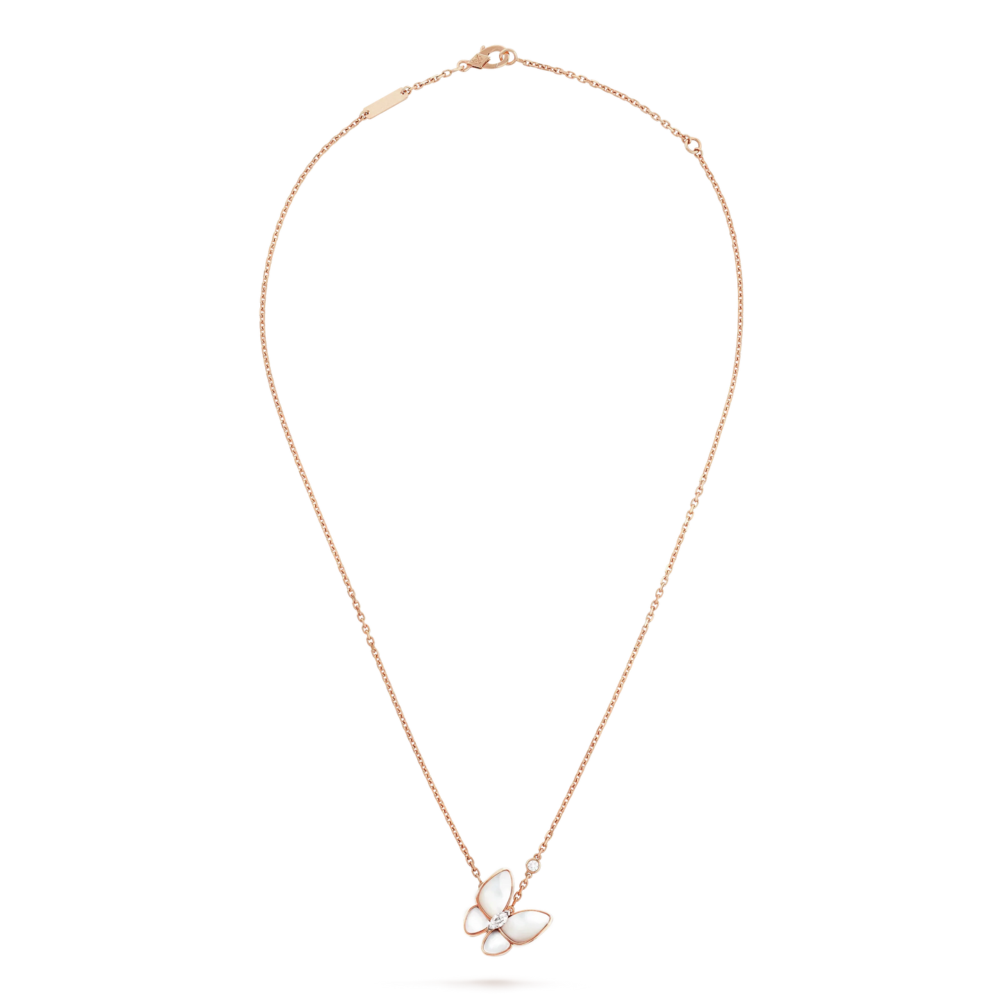 [Pearl Jewelrys]BUTTERFLY MOP DIAMOND NECKLACE
