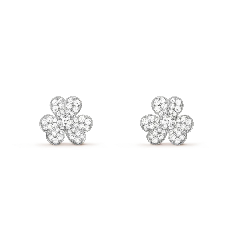 [Pearl Jewelrys]CLOVER COMOS DIAMOND EARRINGS SILVER