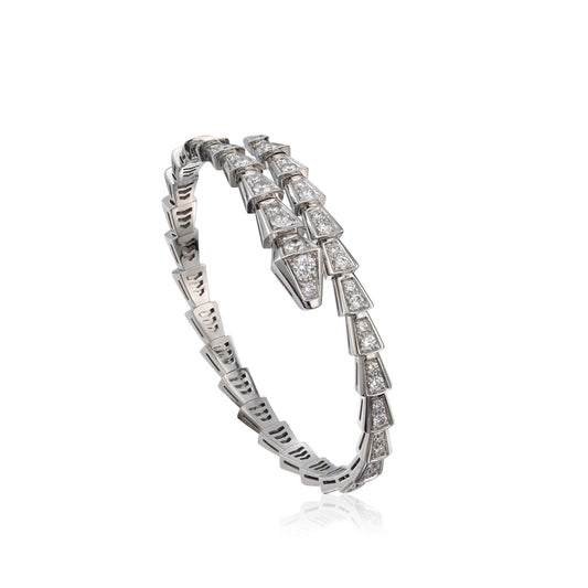 [Pearl Jewelrys]SERPENTI BRACELET 6MM SILVER DIAMOND