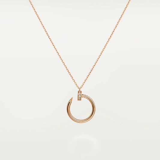 [Pearl Jewelrys]JUSTE NECKLACE PINK GOLD