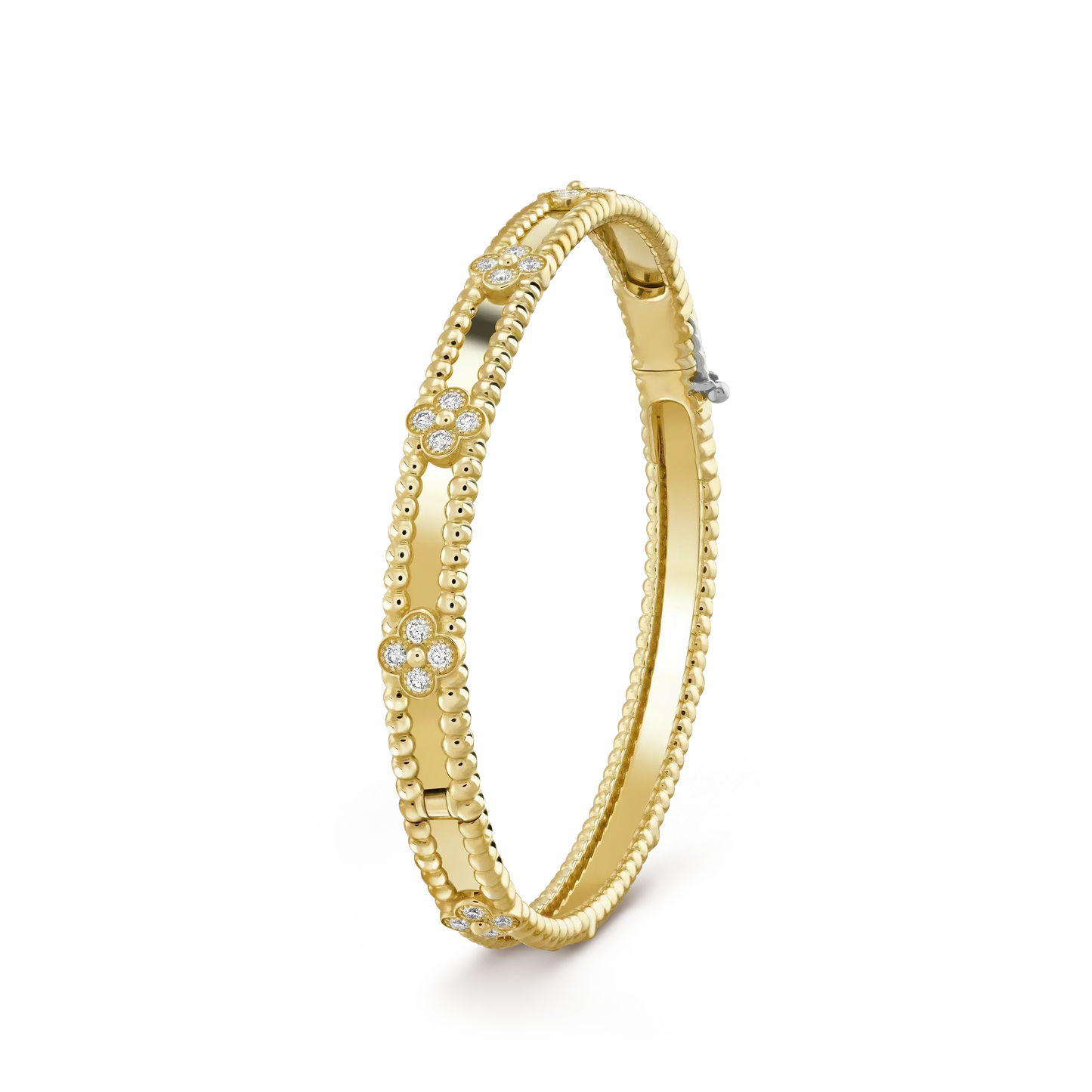 [Pearl Jewelrys]CLOVER BRACELET 4MM DIAMONDS