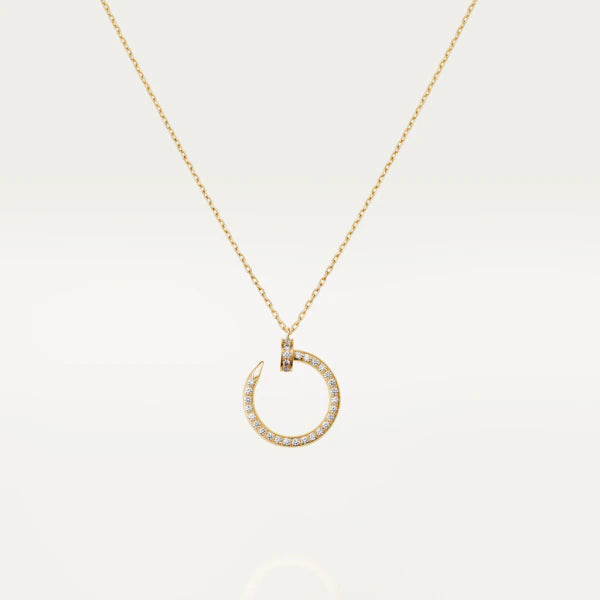 [Pearl Jewelrys]JUSTE NECKLACE GOLD DIAMONDS