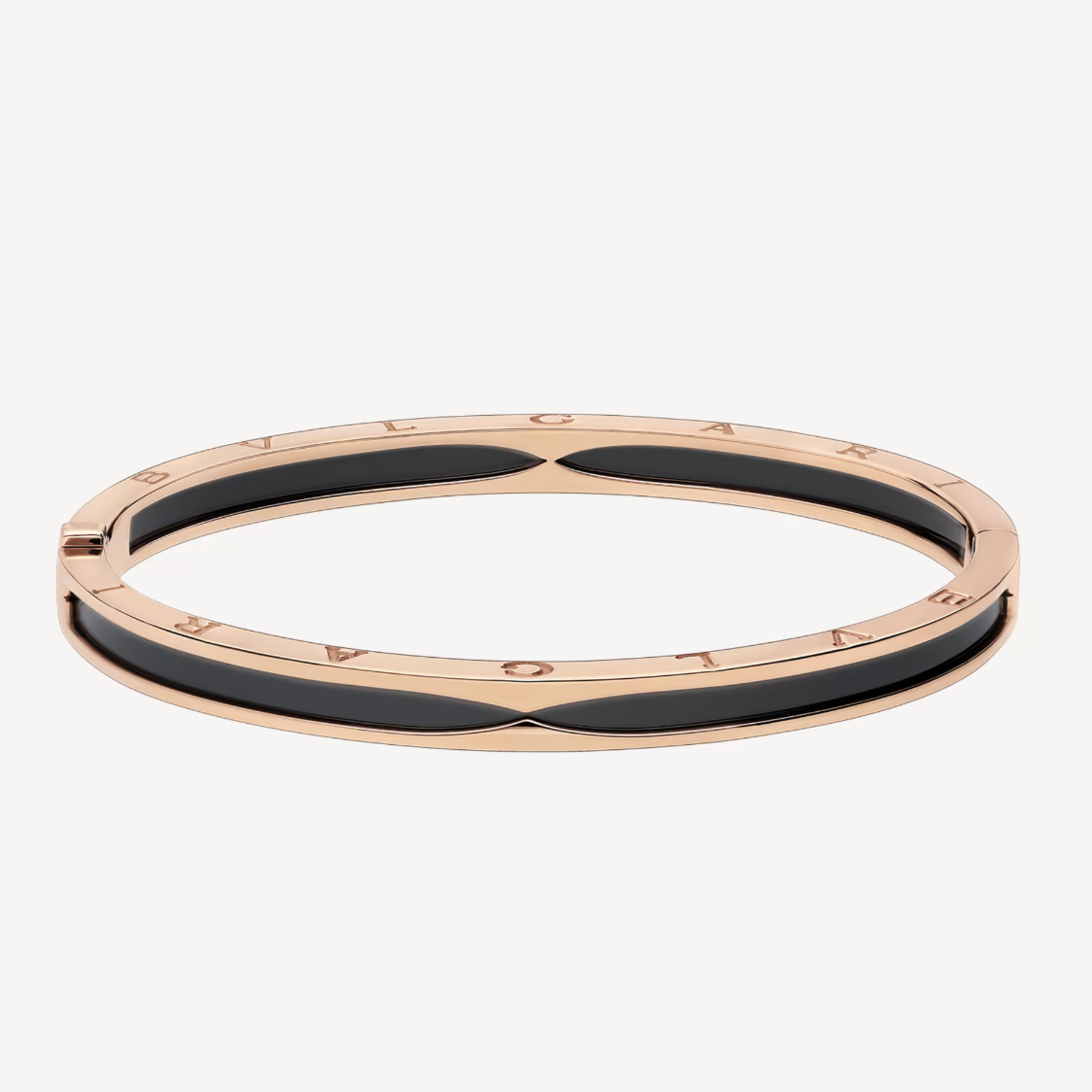 [Pearl Jewelrys]ZERO 1 PINK GOLD WITH BLACK CERAMIC BRACELET