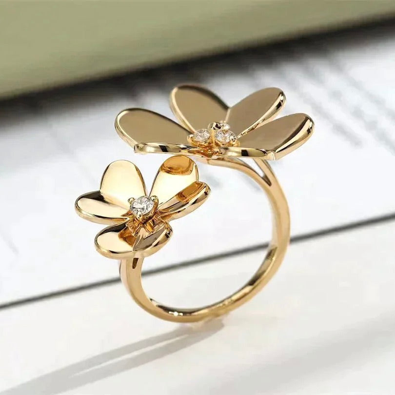 [Pearl Jewelrys]CLOVER COMOS GOLD DIAMOND RING