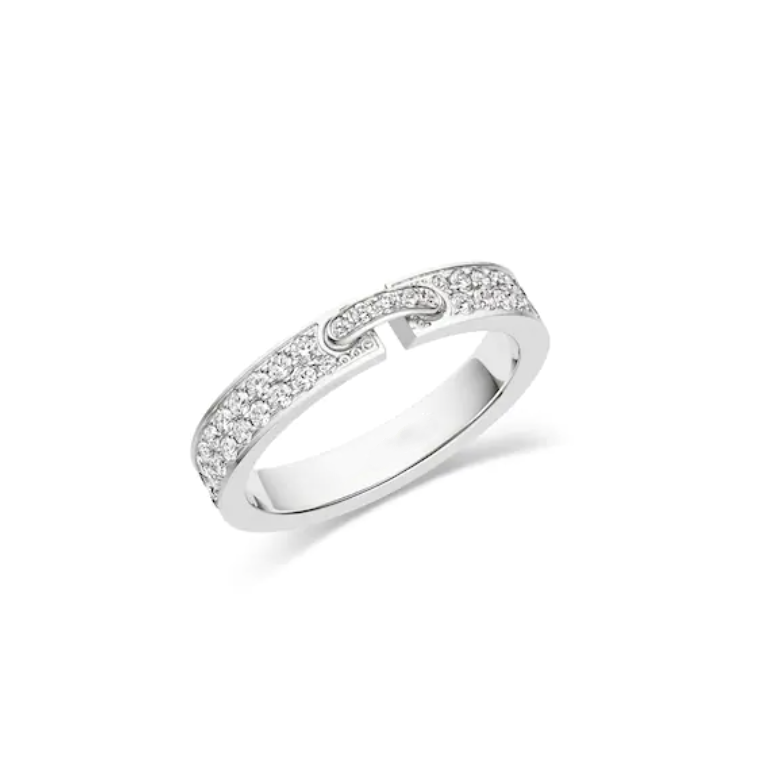 [Pearl Jewelrys]ALLIANCE LIENS VIDENCE PAVED DIAMOND 4MM RING