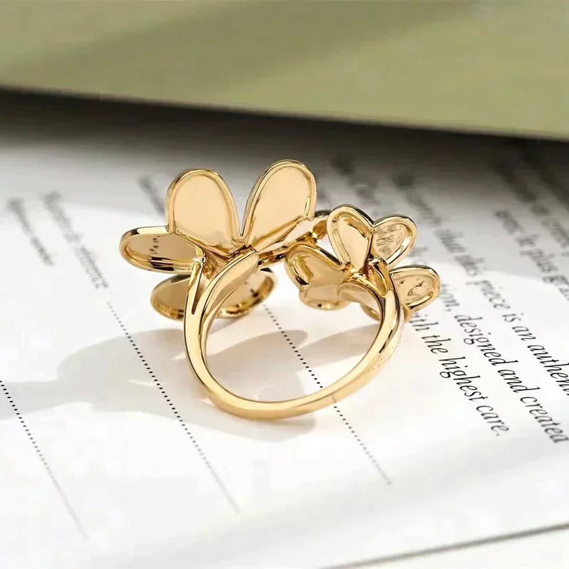 [Pearl Jewelrys]CLOVER COMOS GOLD DIAMOND RING