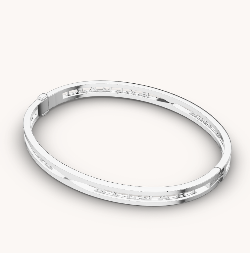 [Pearl Jewelrys]ZERO 1 SPIRAL LOGO SILVER BRACELET