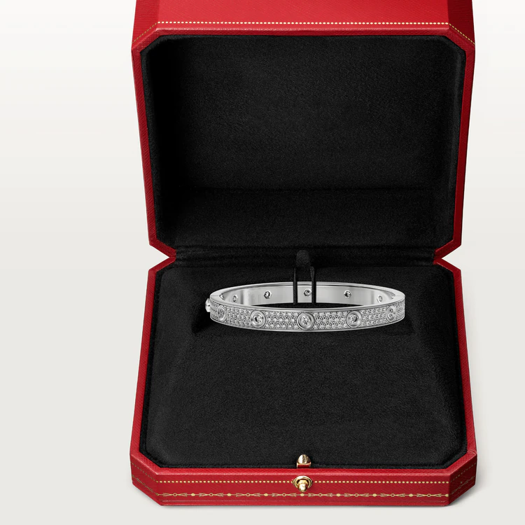 [Pearl Jewelrys]LOVE BRACELET 6.1MM DIAMOND-PAVED 10 BIG DIAMONDS