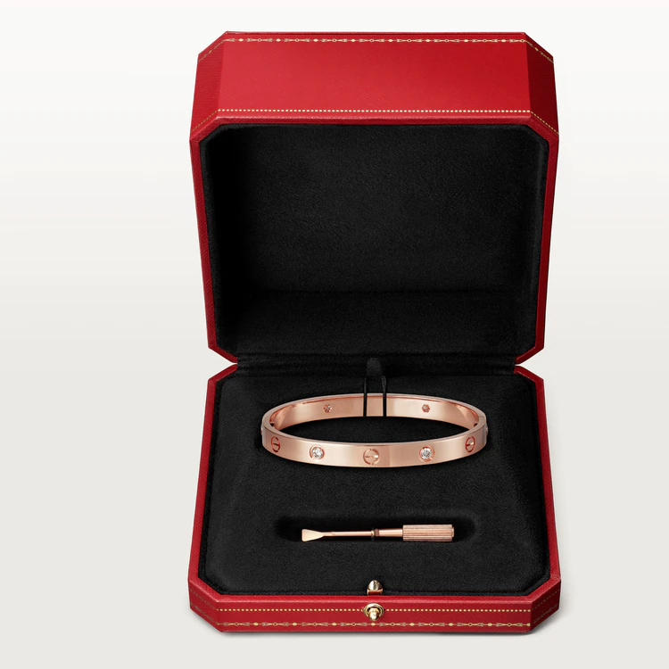 [Pearl Jewelrys]LOVE BRACELET 6.1MM 4 DIAMONDS