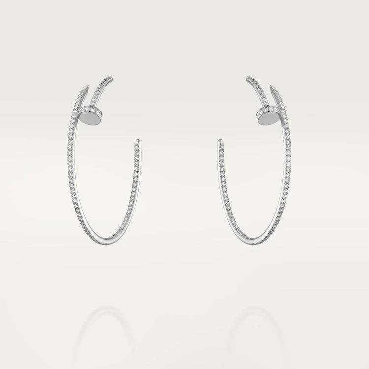 [Pearl Jewelrys]JUSTE EARRINGS FULL DIAMONDS 1.8MM