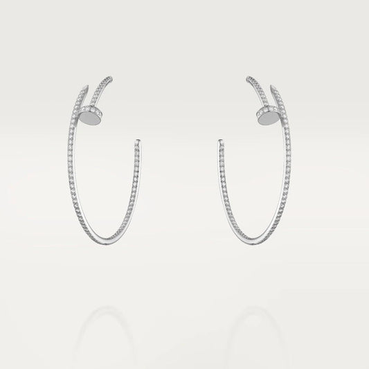 [Pearl Jewelrys]JUSTE EARRINGS FULL DIAMONDS 1.8MM