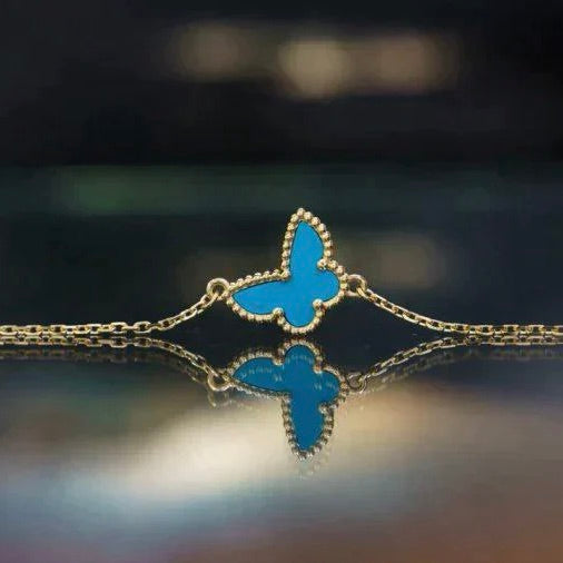 [Pearl Jewelrys]BUTTERFLY TURQUOISE BUTTERFLY BRACELET