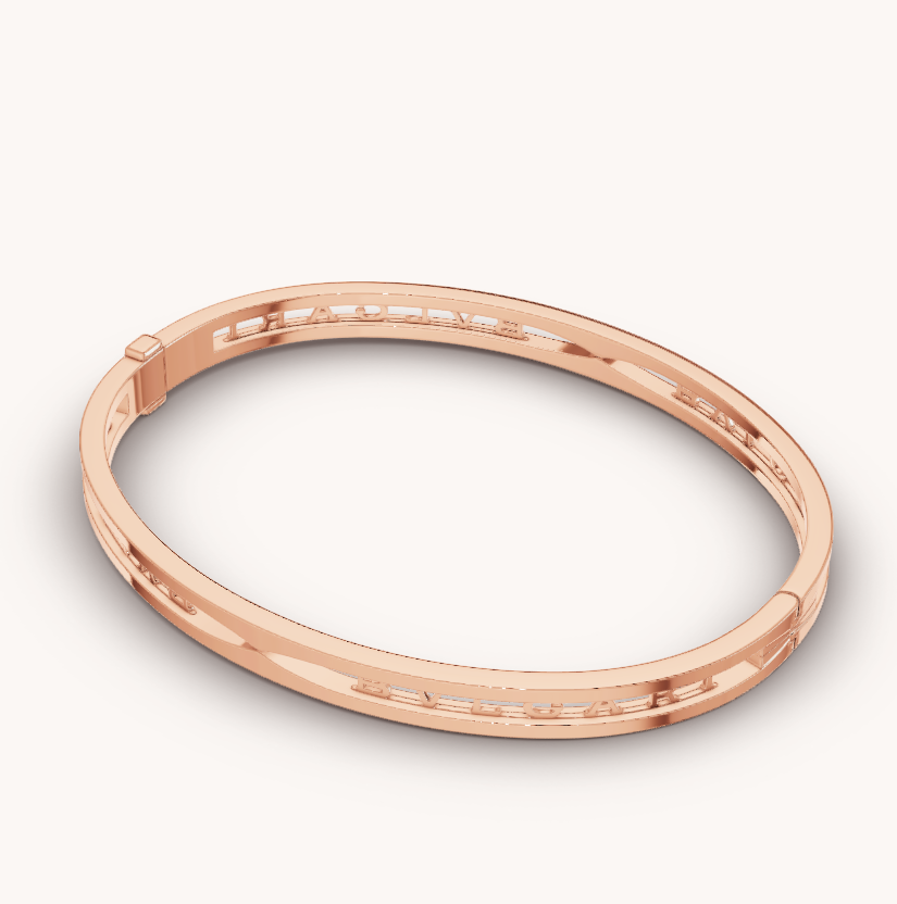 [Pearl Jewelrys]ZERO 1 SPIRAL LOGO PINK GOLD BRACELET