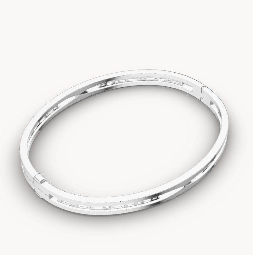 [Pearl Jewelrys]ZERO 1 SPIRAL LOGO SILVER BRACELET
