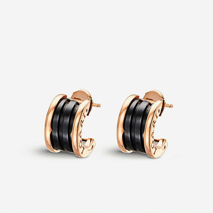[Pearl Jewelrys]ZERO 1 PINK GOLD CERAMIC EARRINGS