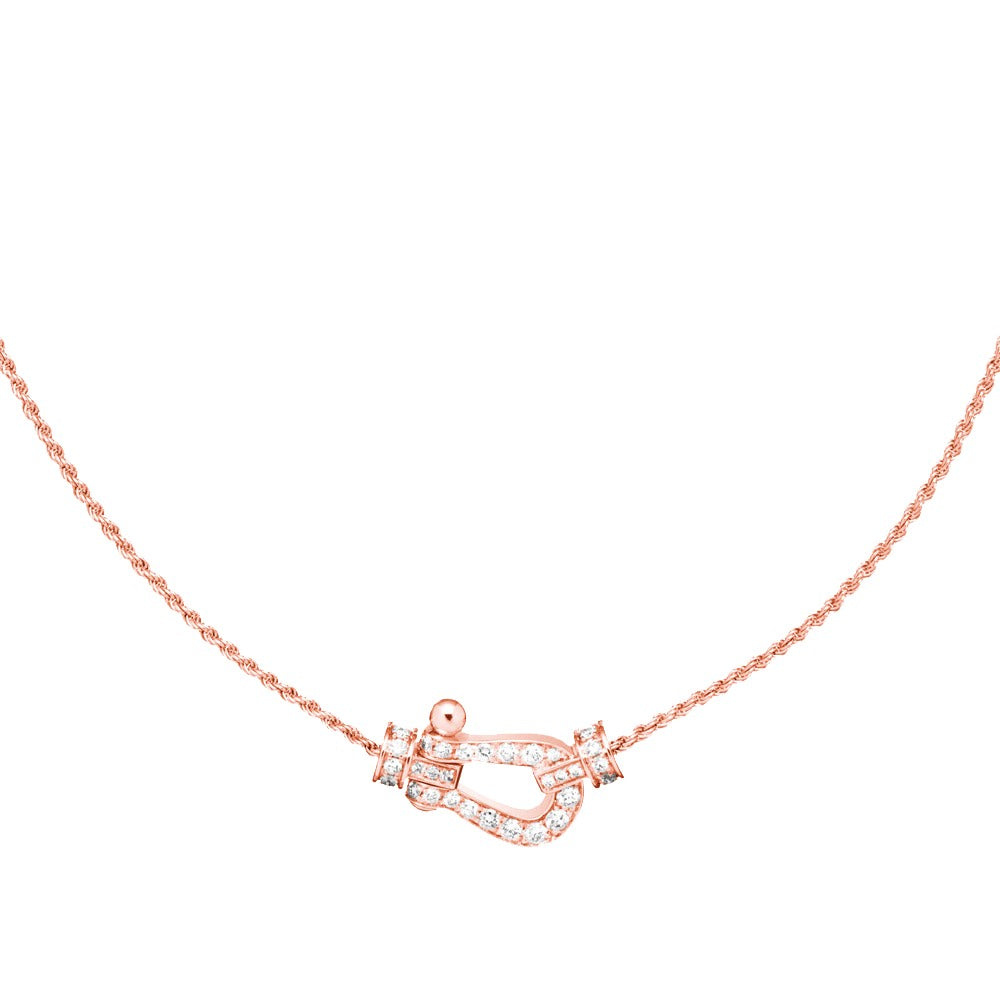 [Pearl Jewelrys]FORCE 10 PINK GOLD DIAMOND NECKLACE