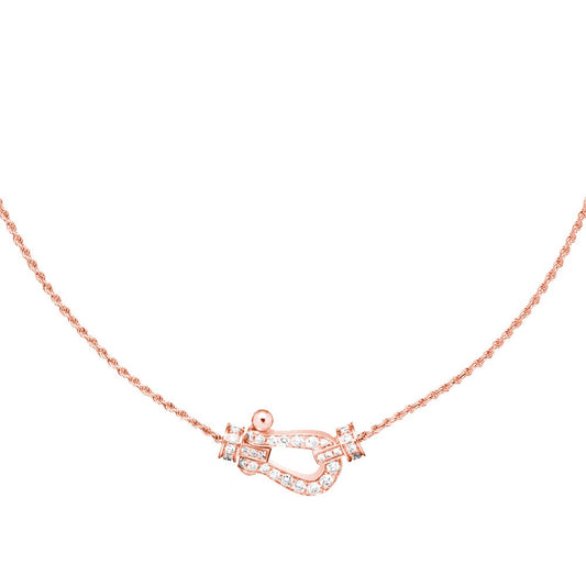 [Pearl Jewelrys]FORCE 10 PINK GOLD DIAMOND NECKLACE
