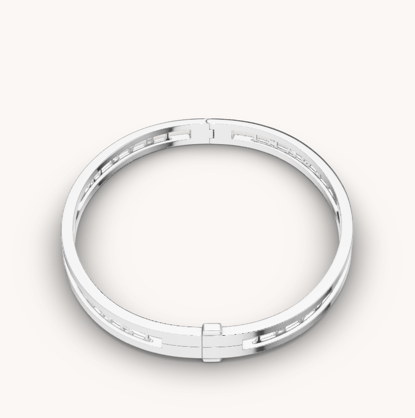 [Pearl Jewelrys]ZERO 1 SPIRAL LOGO SILVER BRACELET