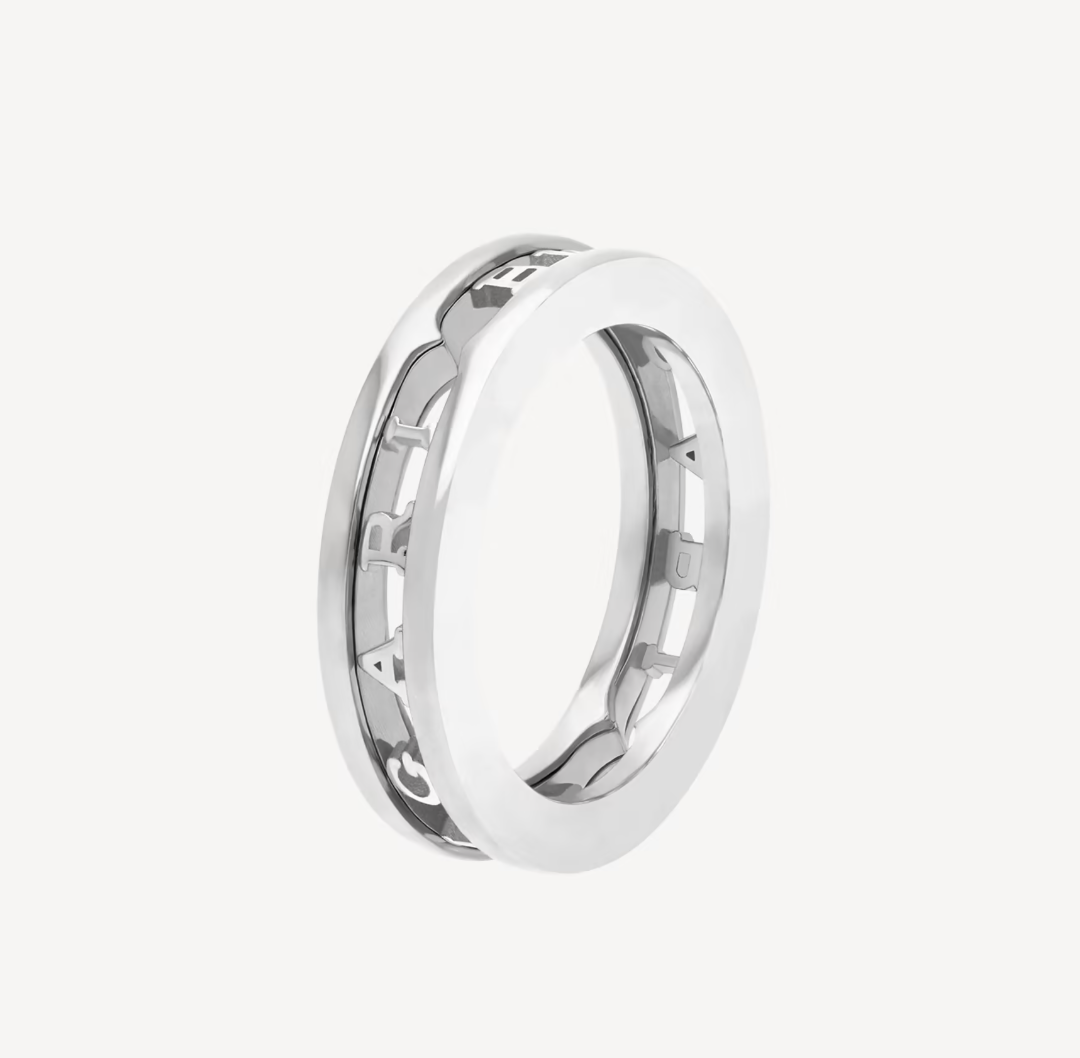 [Pearl Jewelrys]ZERO 1 ONE-BAND WITH OPENWORK LOGO SPIRAL RING