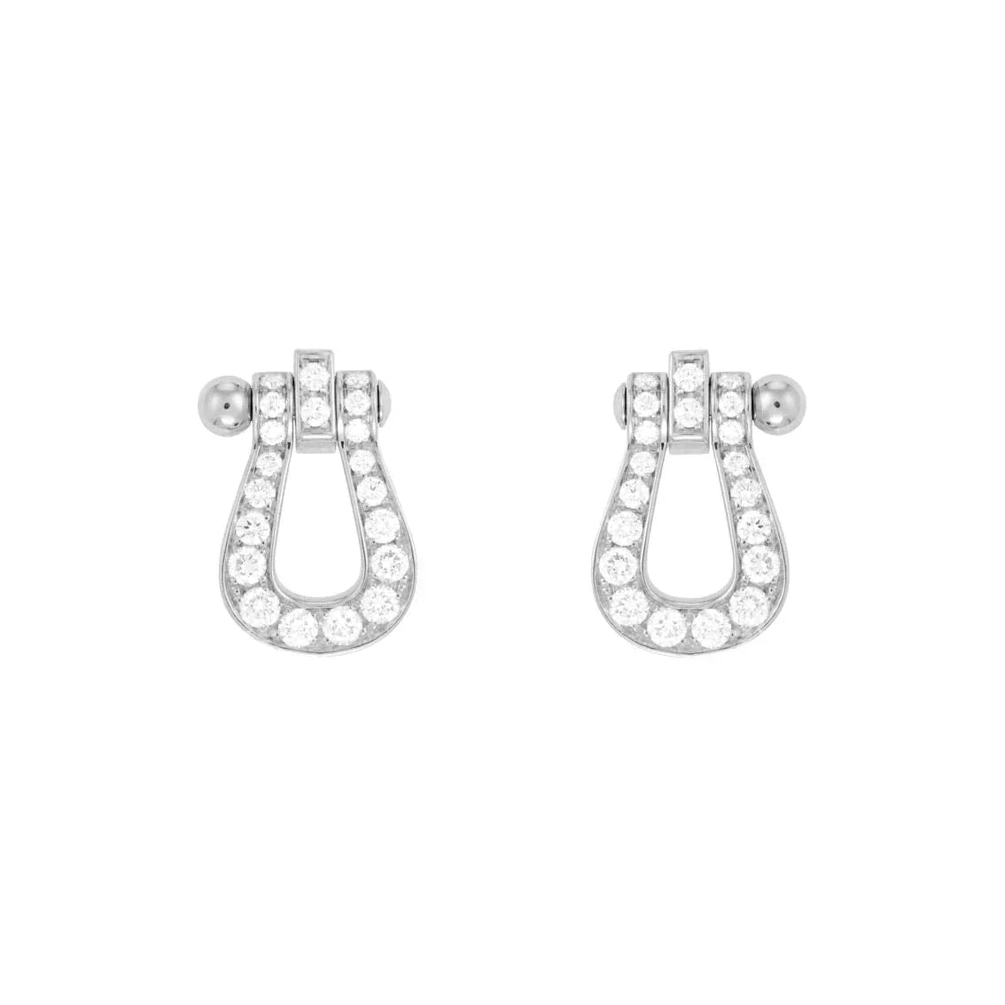 [Pearl Jewelrys]FORCE 10 FULL DIAMOND STUD EARRINGS MINI MODEL