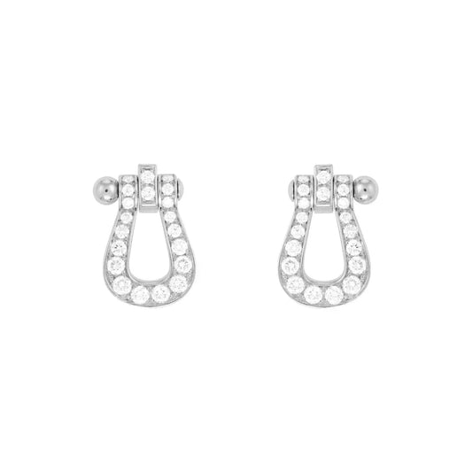 [Pearl Jewelrys]FORCE 10 FULL DIAMOND STUD EARRINGS MINI MODEL