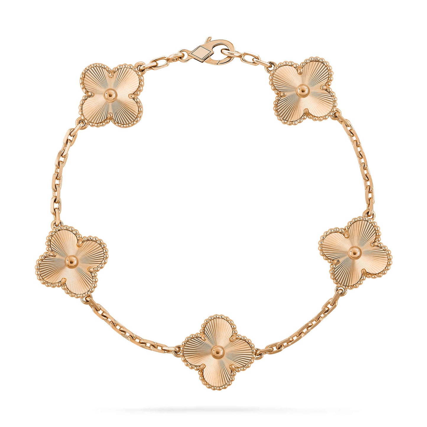 [Pearl Jewelrys]CLOVER 5 FLOWERS LASER BRACELET