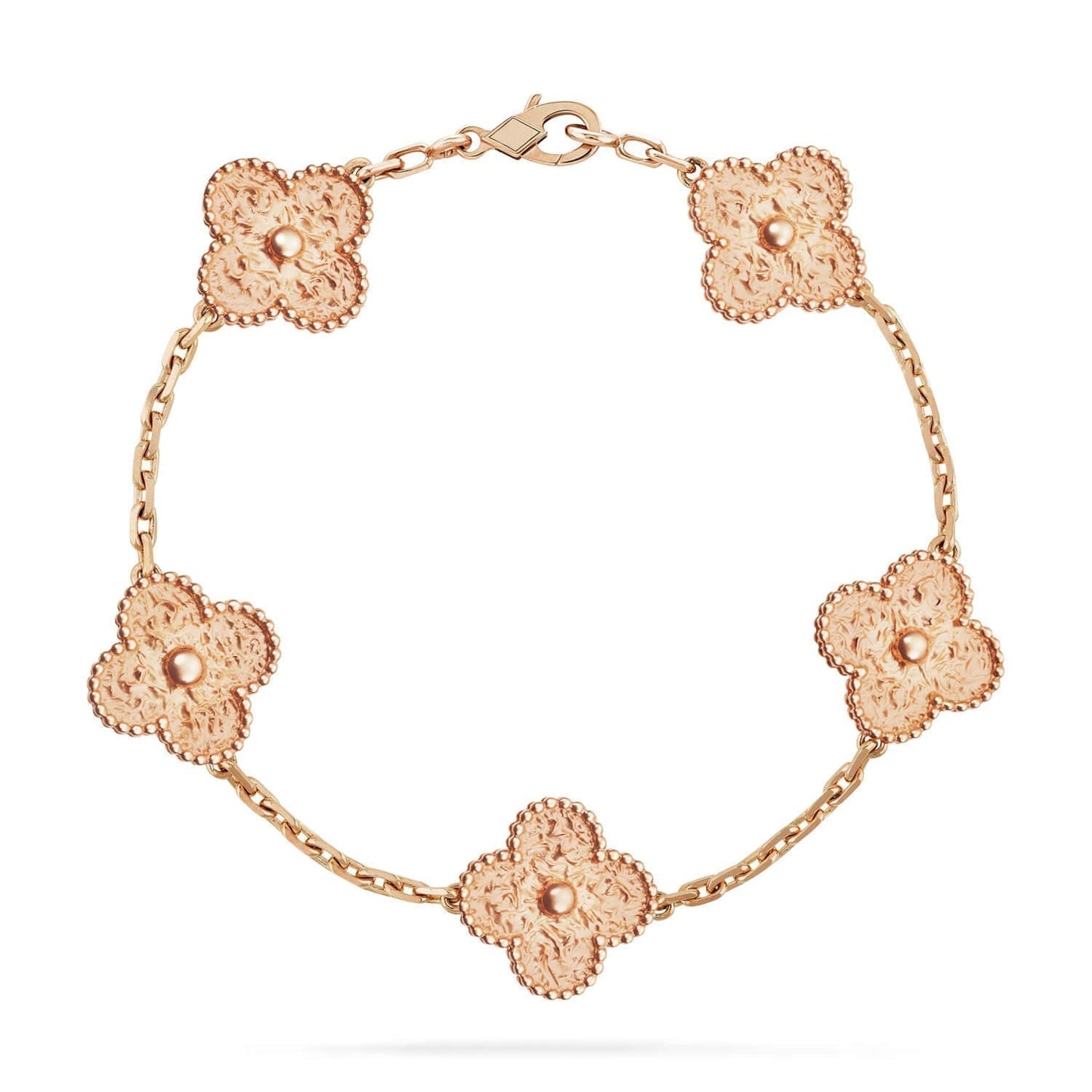 [Pearl Jewelrys]CLOVER 5 MOTIFS BRONZING BRACELET