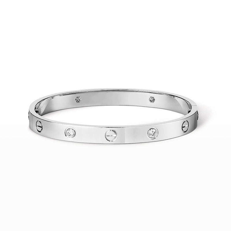 [Pearl Jewelrys]LOVE BRACELET 6.1MM 4 DIAMONDS