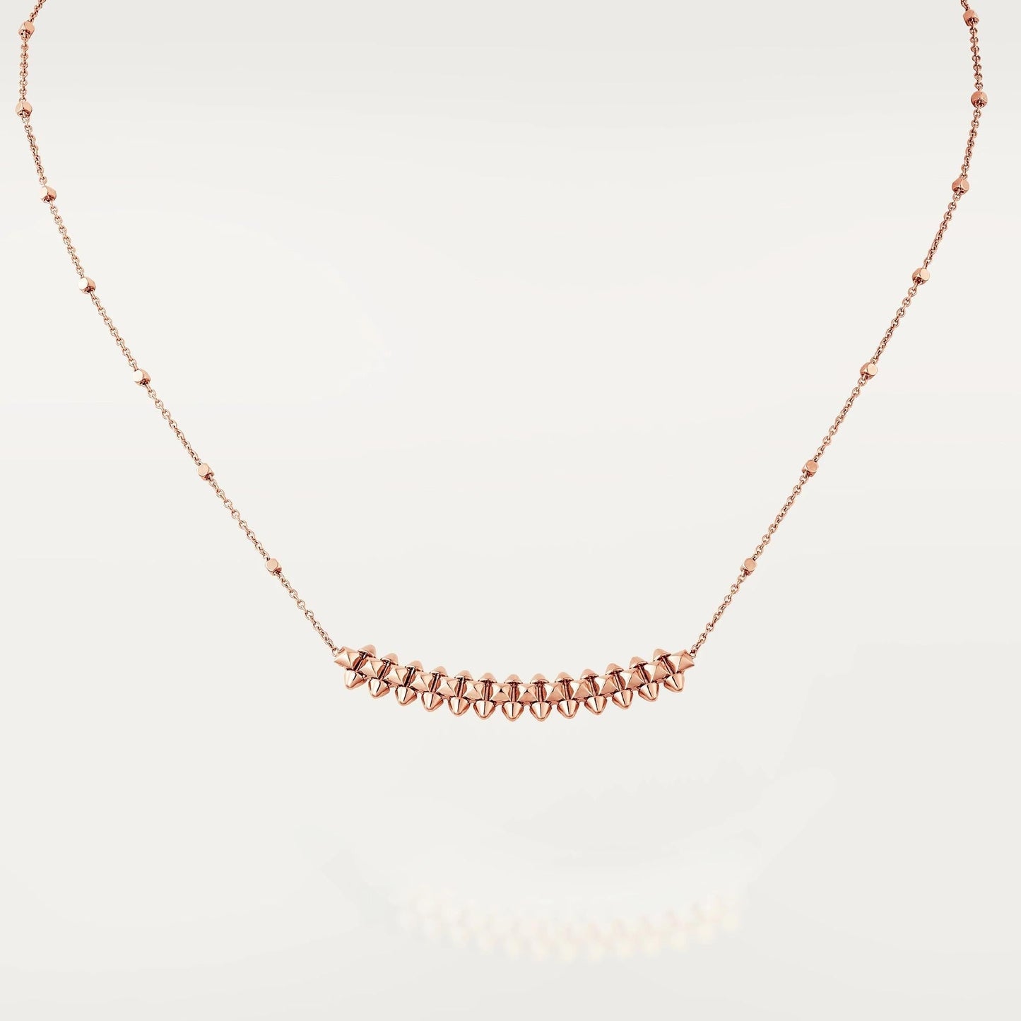 [Pearl Jewelrys]CLASH PINK GOLD NECKLACE
