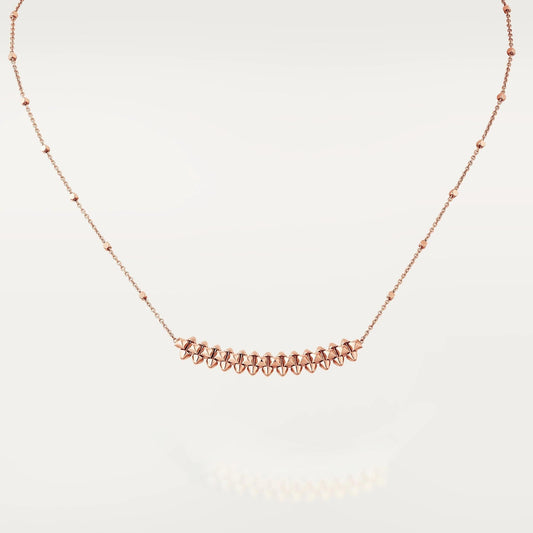 [Pearl Jewelrys]CLASH PINK GOLD NECKLACE