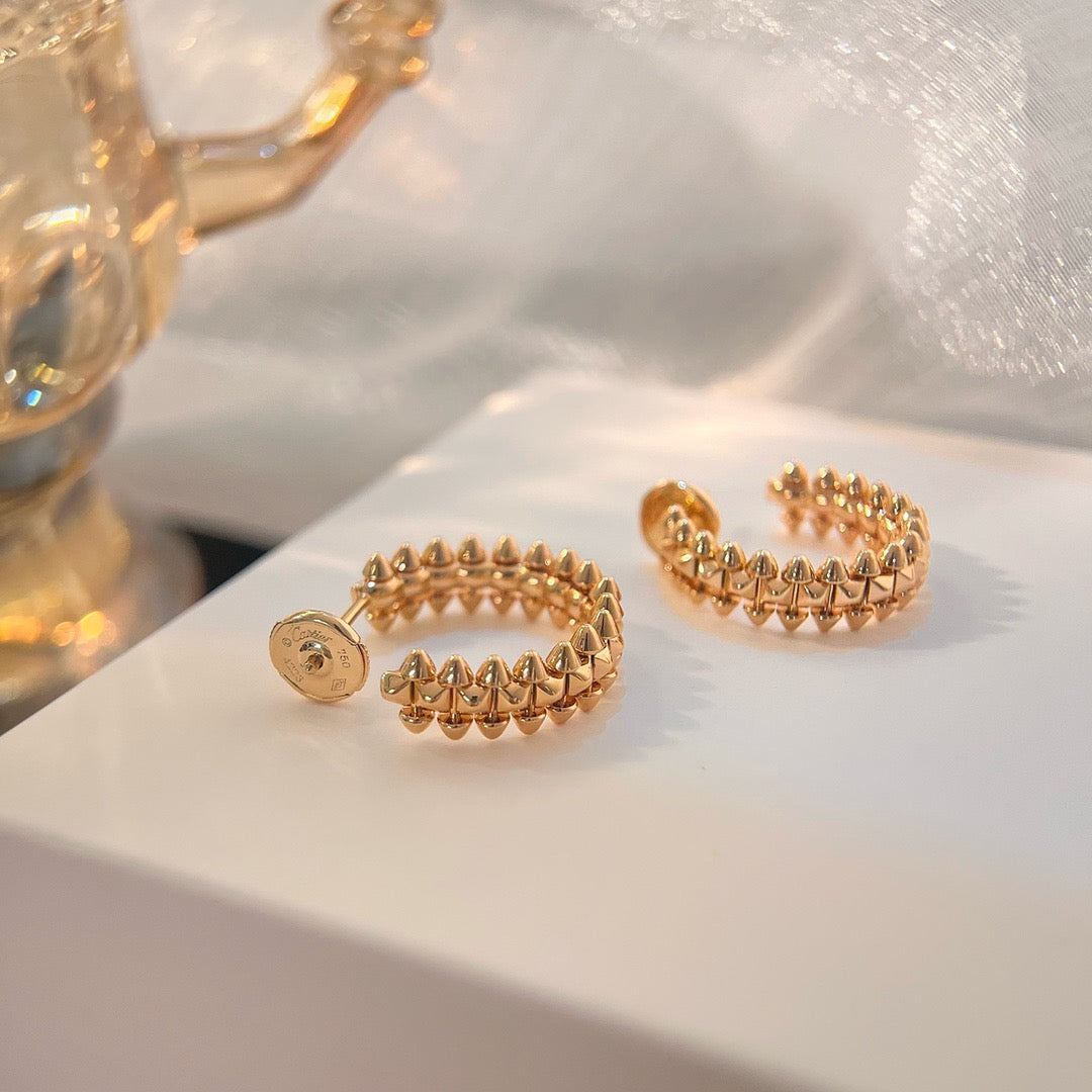 [Pearl Jewelrys]CLASH SMALL HOOP EARRINGS