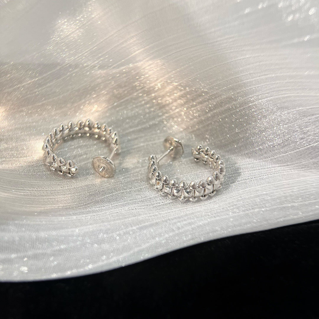 [Pearl Jewelrys]CLASH SMALL HOOP EARRINGS