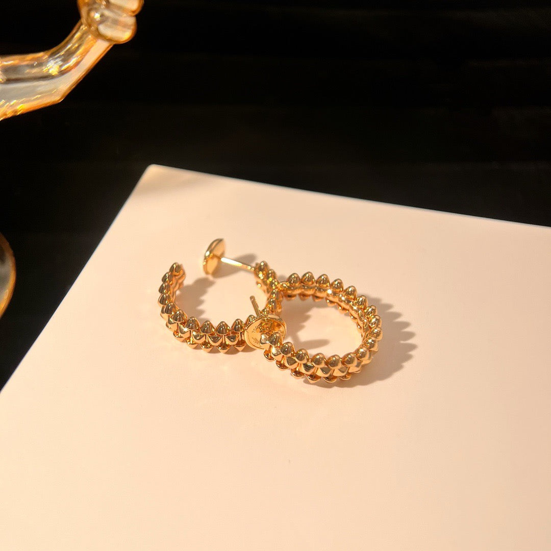 [Pearl Jewelrys]CLASH SMALL HOOP EARRINGS