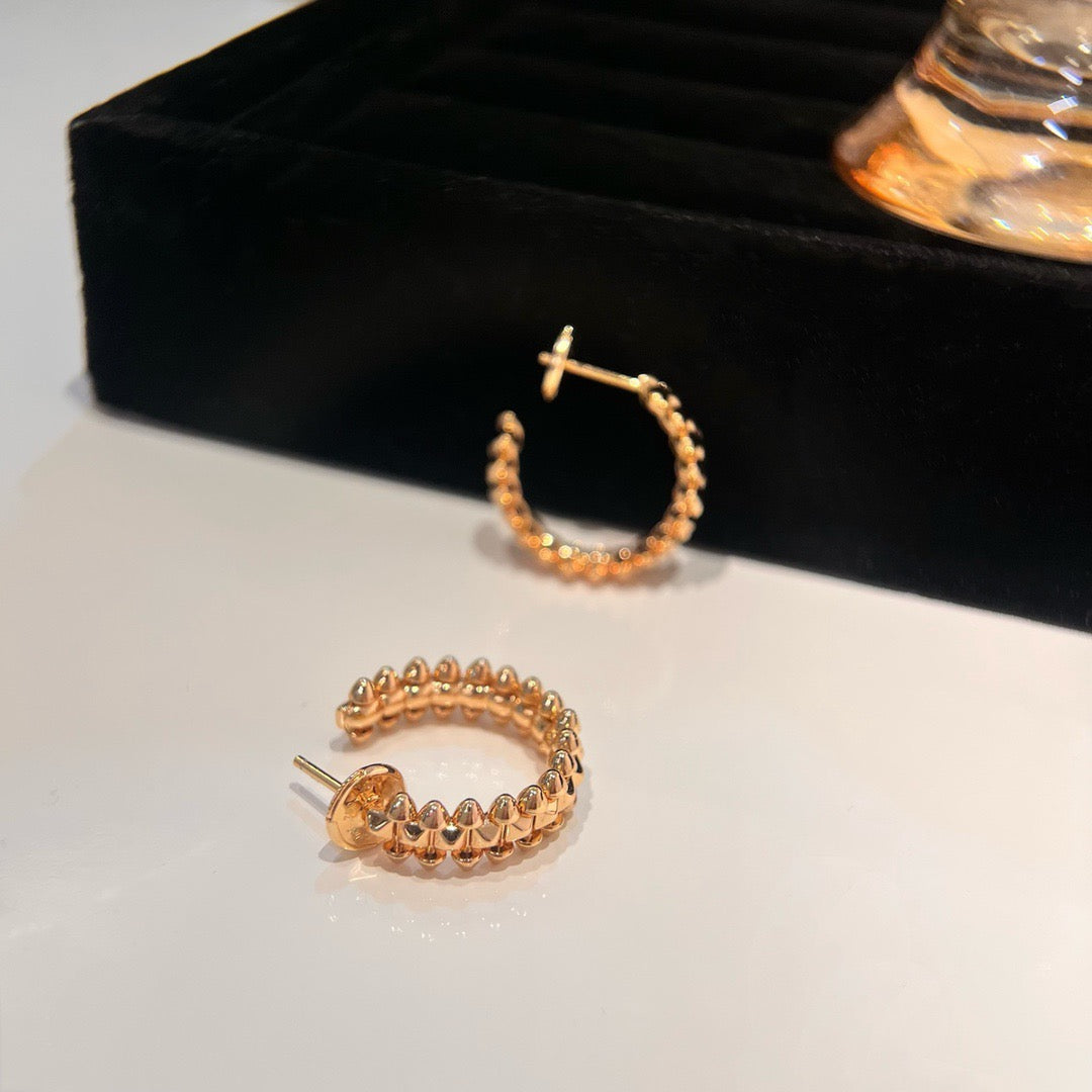 [Pearl Jewelrys]CLASH SMALL HOOP EARRINGS