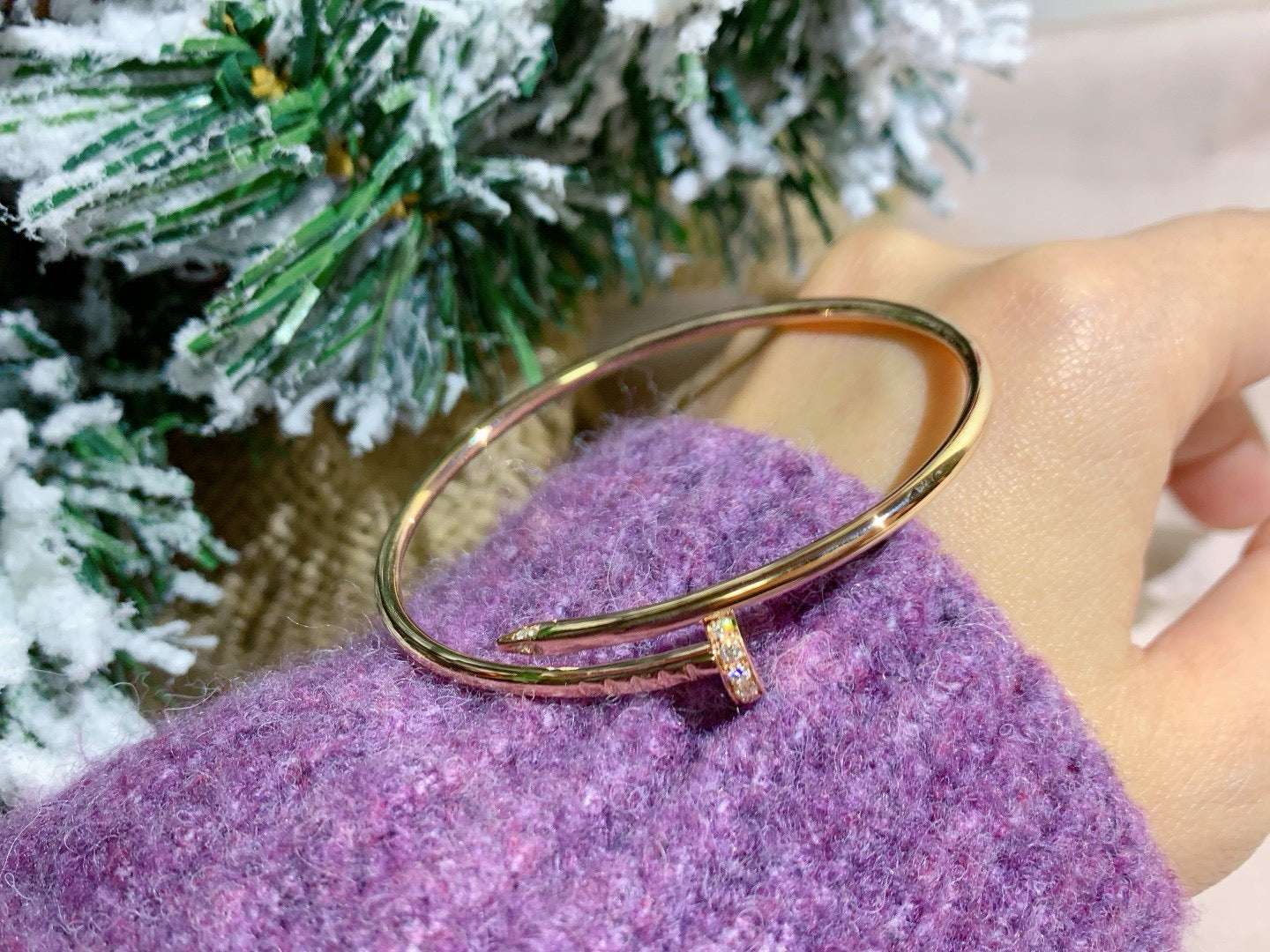 [Pearl Jewelrys]JUSTE BRACELET 2.5MM DIAMONDS