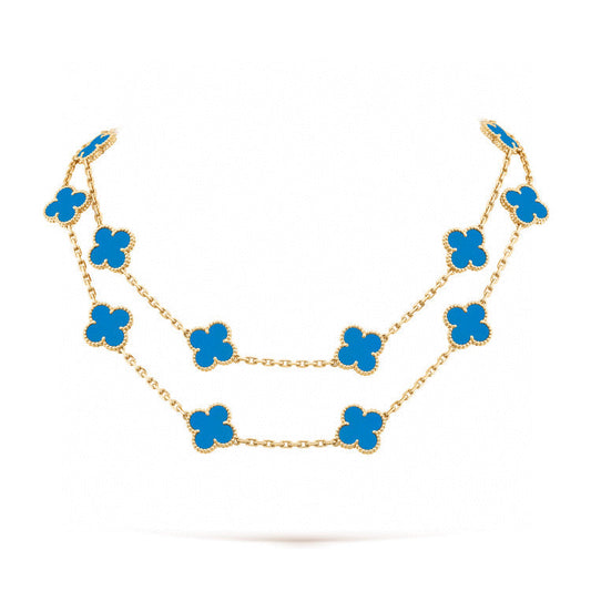 [Pearl Jewelrys]CLOVER 20 MOTIFS TURQUOISE GOLD