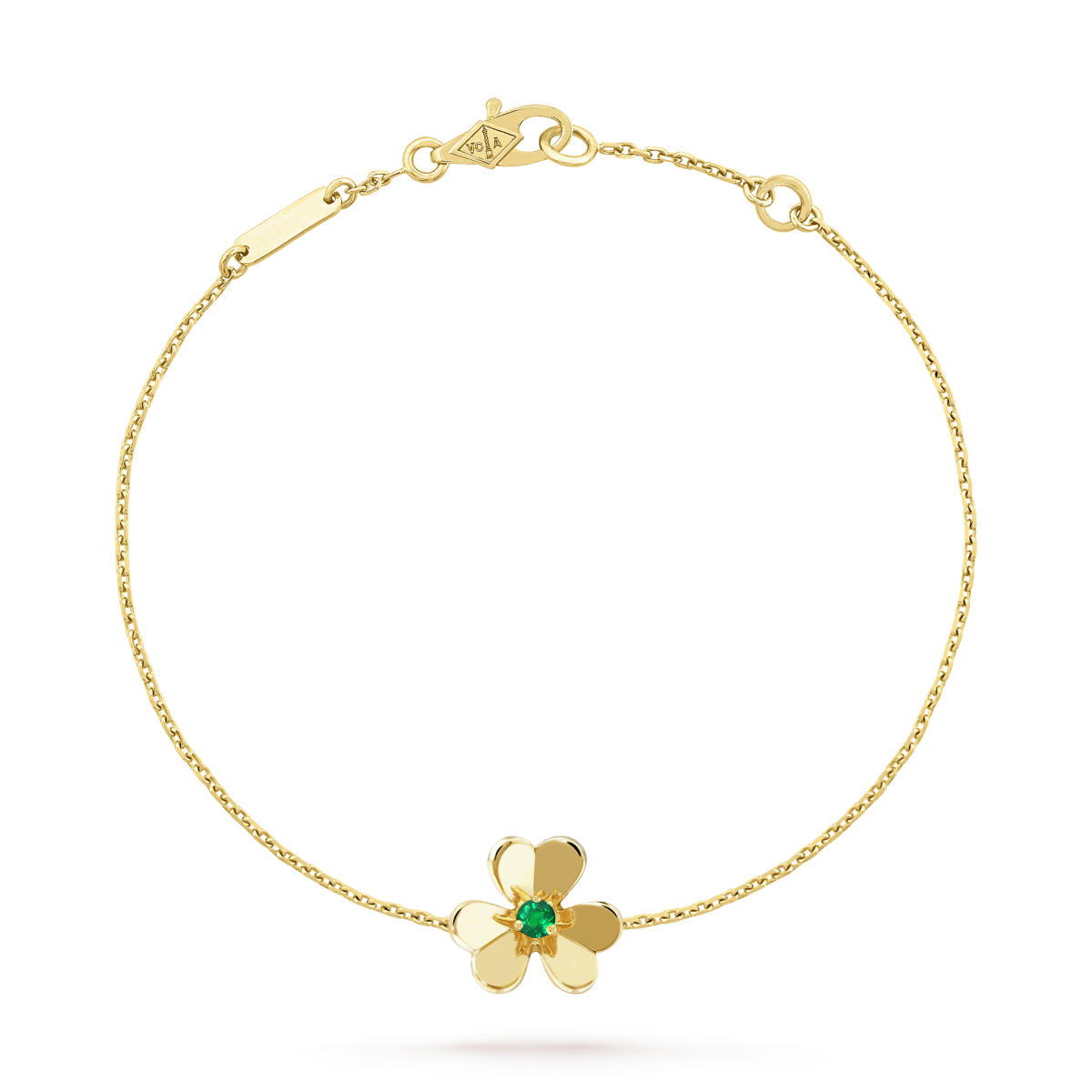 [Pearl Jewelrys]FRIVOLE GOLD FLOWER PINK MALACHITE BRACELET