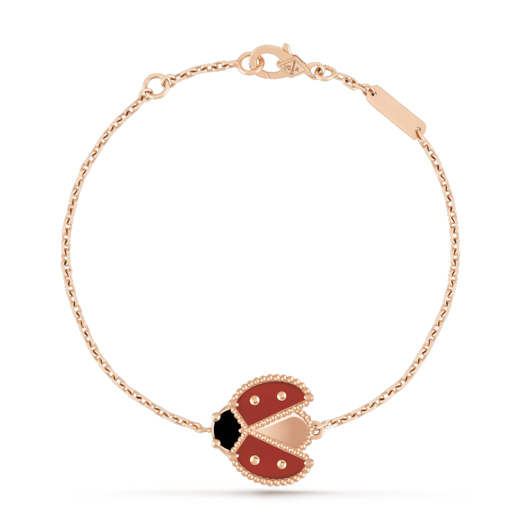 [Pearl Jewelrys]LUCKY SPRING 1 MOTIF PINK GOLD BRACELET