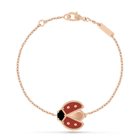 [Pearl Jewelrys]LUCKY SPRING 1 MOTIF PINK GOLD BRACELET