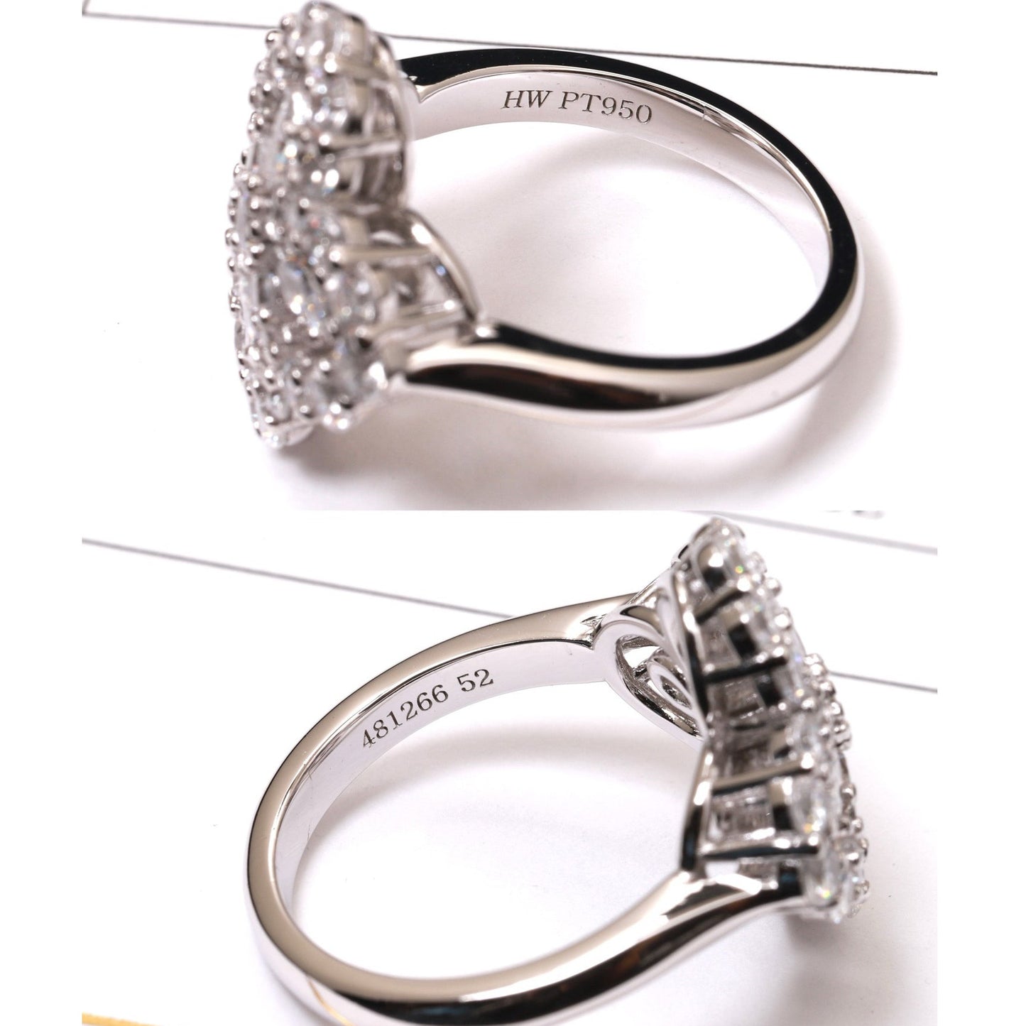 [Pearl Jewelrys]LOOP RING FULL MOTIF DIAMOND 16MM SILVE