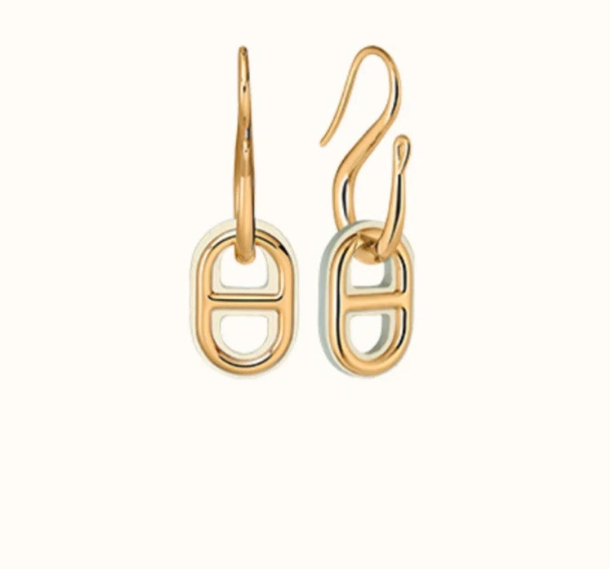 [Pearl Jewelrys]HM O'MAILLON GOLD EARRINGS